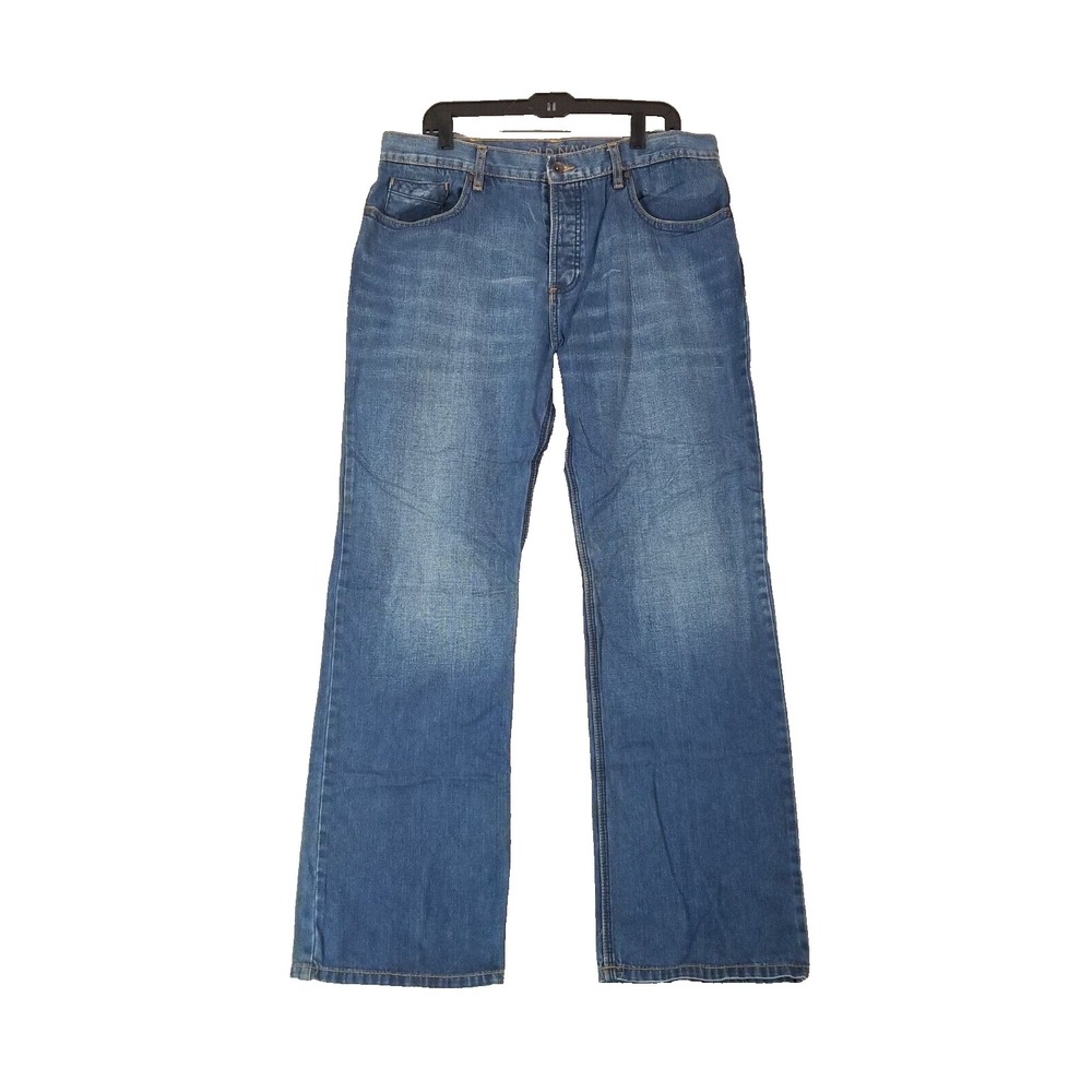 Old Navy Jeans Men 36x34 Blue Regular Bootcut Denim Pants 100% Cotton Comfort